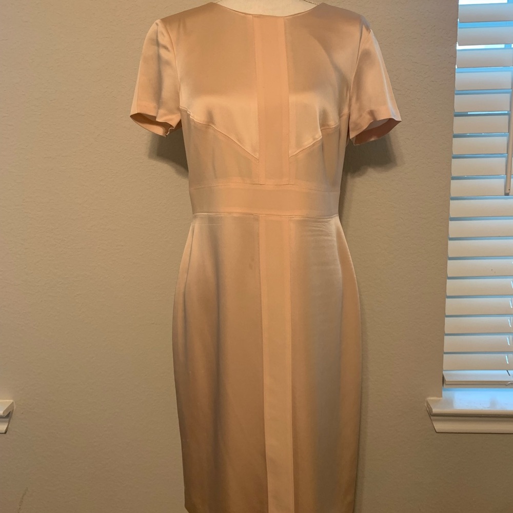 cream ann taylor dress